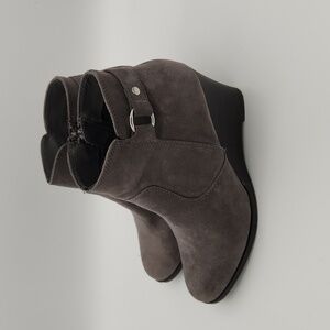 Maurices Grey Wedge Bootie